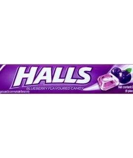Halls Blueberry Mint Flavoured Candy 34g