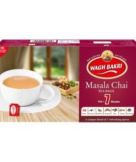 Wagh Bakri Masala Chai Tea Bags (100 Bags) - Special International Blend 200g