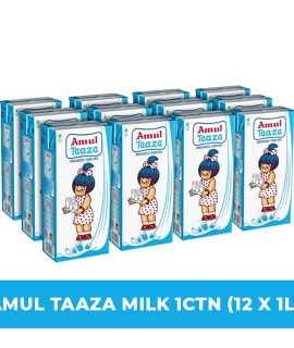 Amul Taaza Full Cream Milk 1L 12 x 1L
