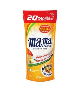 Mama Lemon Dishwashing Liquid Fresh Citrus 600ml