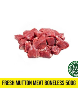 Fresh Mutton Meat Boneless 500g