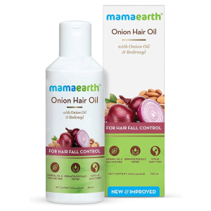 Mamaearth Onion Hair Oil 150ml - Hair Regrowth & Fall Control