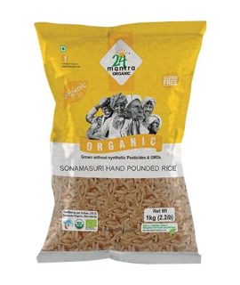 24 Mantra Organic Sonamasuri Handpounded Rice 1kg
