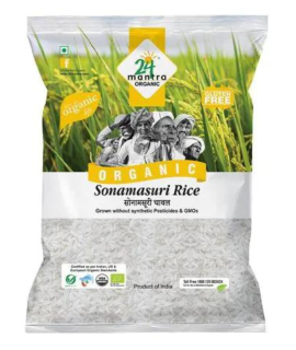 24 Mantra Organic – Sonam Raw Rice 1kg