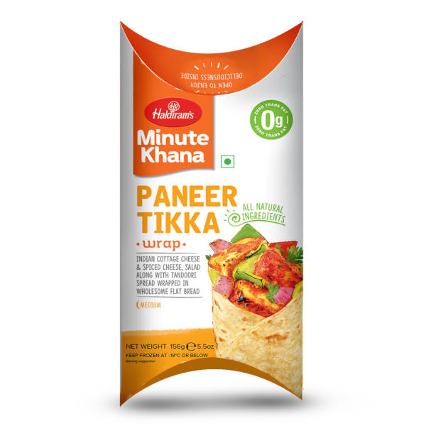 Haldiram’s Paneer Tikka Wrap (Frozen) 156g