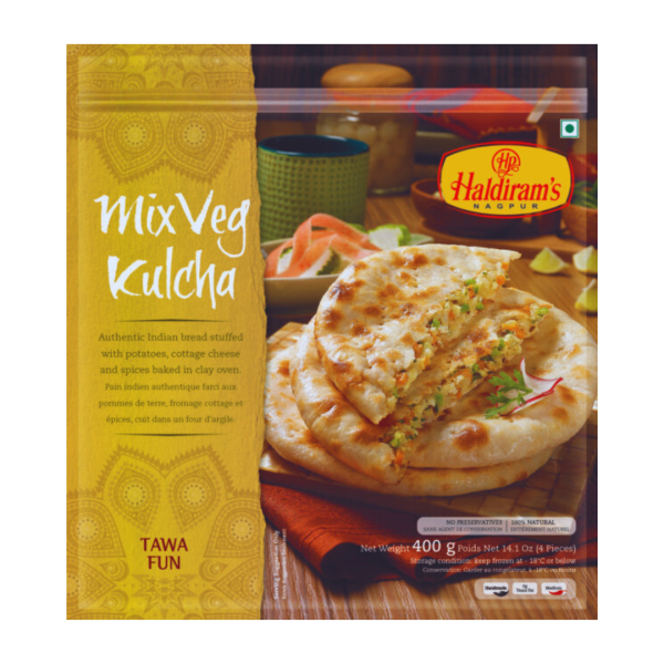 Haldiram’s Mix Veg Kulcha (Frozen) 400g