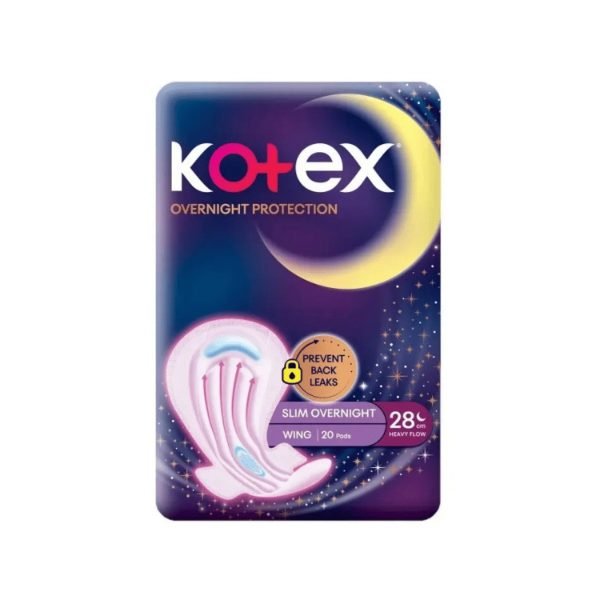 Kotex Over Night Wings 20 Pads (28Cm)