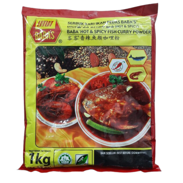 Baba’s Hot & Spicy Fish Curry Powder 1kg