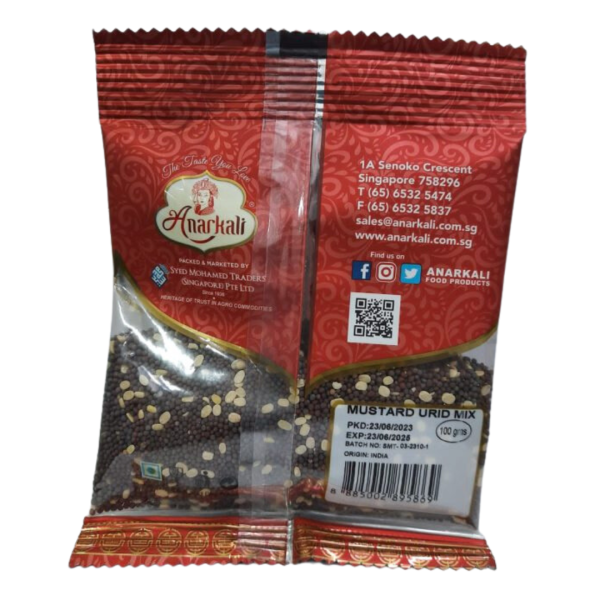 Anarkali – Mustard Urid Mix 100G