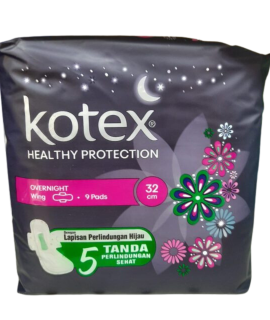 Kotex Over Night Wings 9 Pads (32CM)