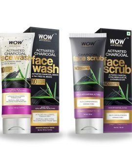Oil Control Combo Deal B: Wow Skin Science Charcoal Facewash 100ml+ Wow Skin Science Charcoal Scrub 100ml