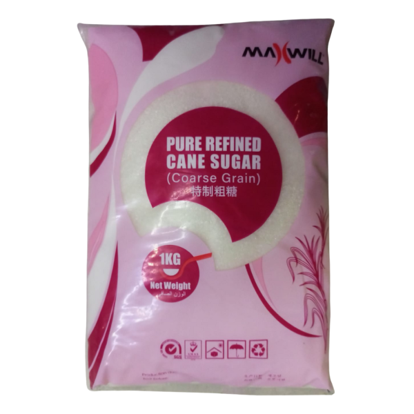 Maxwill Coarse Cane Sugar 1kg in Singapore good sugar at Kiasumart