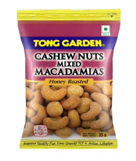Tong Garden Cashewnuts Mixed Macadamias Honey Roasted 33g