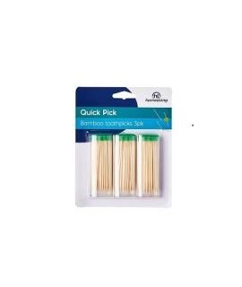 Quick Bamboo Toothpicks 3Pk