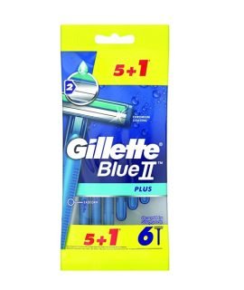 Gillete Blue II Plus Men's Disposable Razor (5+1)