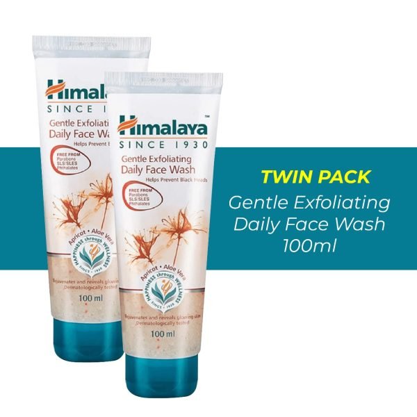 Himalaya Gentle Exfoliating Daily Face Wash 100ml ( Twin Pack)