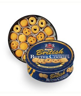 Royal British Home Made Butter Cookies 454g