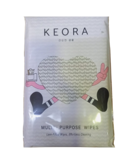 Keora Multi-Purpose Wipes Mixed Colour 8 Sheets (30cm X 50cm)