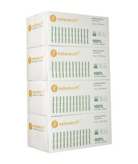 Naturesoft 3ply Premium Facial Tissue Box 120s